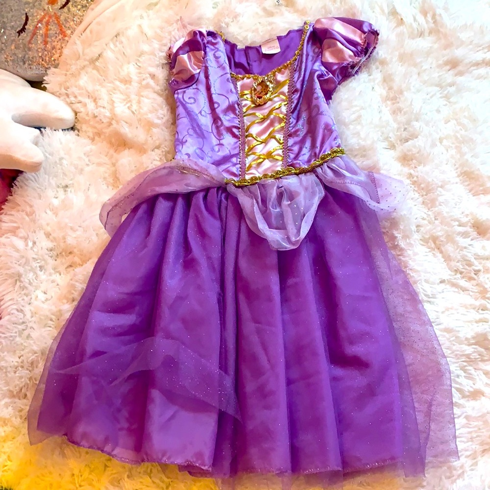 DISNEY Princess dress, purple/gold Rapunzel dress dress size 4-5